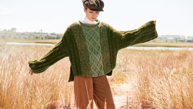 Patchwork-Pullover Strickanleitung