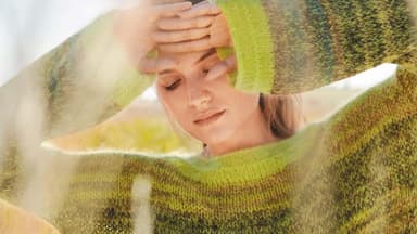 Strickpullover einfach melliert