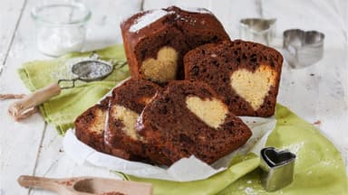 Schokoladenkuchen mit Herz
