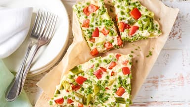 Erbsen Frittata