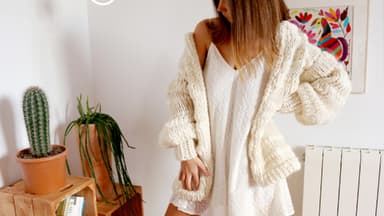 Cardigan aus Schafwolle