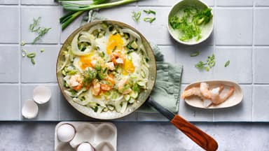 Zucchini-Fenchel-Shakshuka
