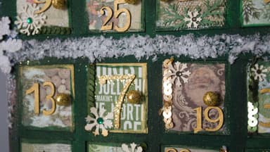 Selbst gebastelter Adventskalender