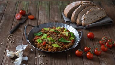 Linsen-Chili mit Grünkohl