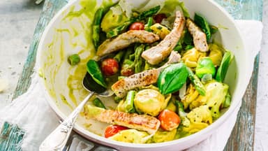 Spargel-Avocado-Pasta