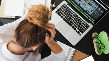 Stress auf der Arbeit 