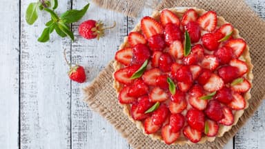 Zuckerfreier Erdbeerkuchen 