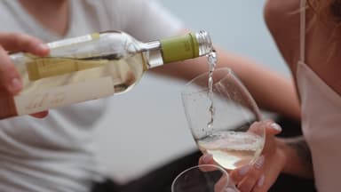 Wein trinken 