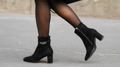 Stiefeletten mit Blockabsatz 