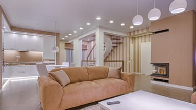 Beleuchtung im Wohnzimmer 