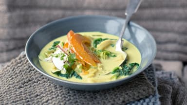 Kürbissuppe mit Curry 