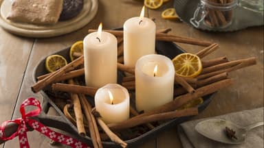 Kerzenständer für Weihnachten basteln 