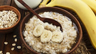 Porridge mit Banane