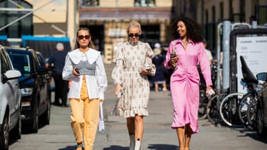 Drei Frauen im sommerlichen Streetstyle