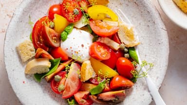 Tomatensalat mit Dressing