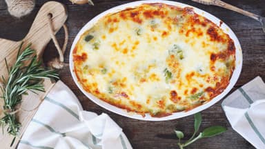 Rosenkohlgratin mit Kartoffeln und Bergkäse