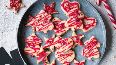 Shortbread mit Himbeeren
