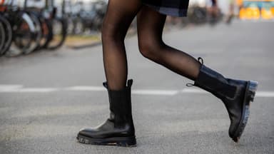 Transparente Strumpfhose für den Winter 