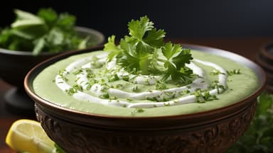 Cremige Erbsensuppe
