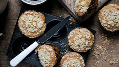 Haferflocken-Muffins ohne Mehl