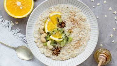 Haferflocken zum Frühstück