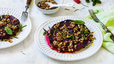 Veganes Rotkohlschnitzel 