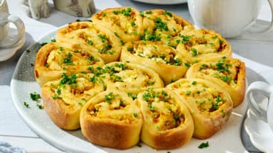Gefüllte Quarkbrotschnecken