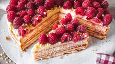 Himbeer-Vanilletorte