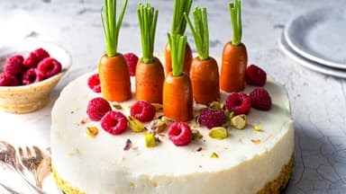 Himbeer-Möhren-Cheesecake 