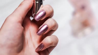 Metallic Nägel Chrome