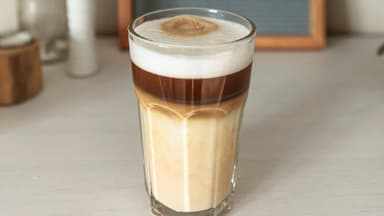 Protein Kaffee im Glas