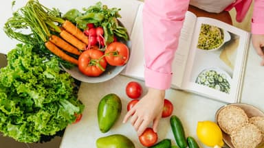 Obst und Gemüse für einen Basenfasten Wochenplan
