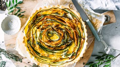 Bunte Gemüsetarte mit Blätterteig
