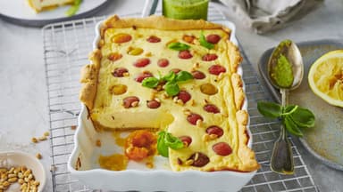 Tomatenquiche mit Ricotta 