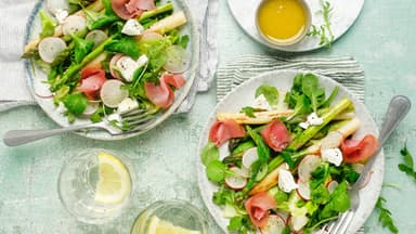 Spargelsalat mit Ziegenkäse