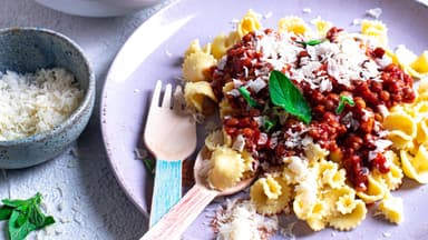 Vegetarische Bolognese mit Linsen 