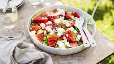 Wassermelone-Feta-Salat