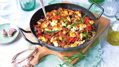 Hackfleisch-Feta-Auflauf
