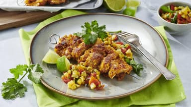 Schnitzel-Spieße als Fingerfood 