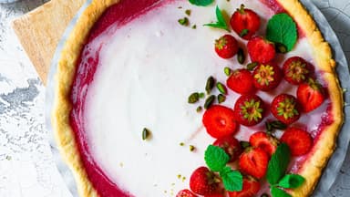 Low-Carb-Erdbeerkuchen 