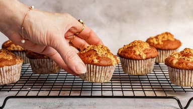 Muffins mit Haferflocken und Quark