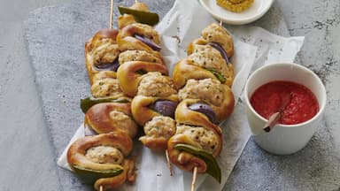 Brezel-Spieße 