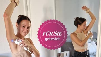 Redakteurin Silva Oldenburg testet den Braun IPL.