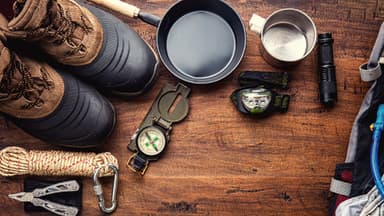 Utensilien für die Camping-Packliste