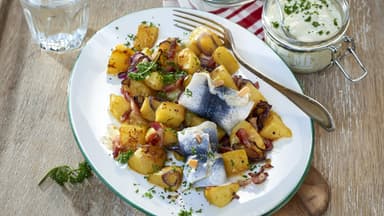 Rollmops mit Kartoffeln 
