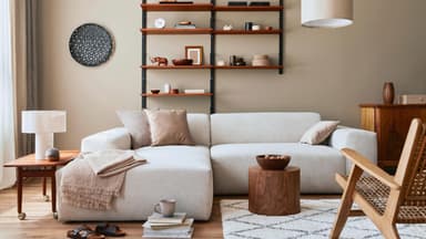 Minimalistisches Wohnzimmer