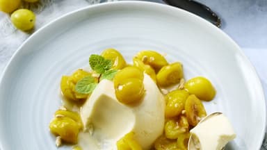 Mirabellen-Panna-Cotta