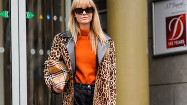 Unternehmerin und Designerin Jeanette Madsen trägt Shadow Bangs
