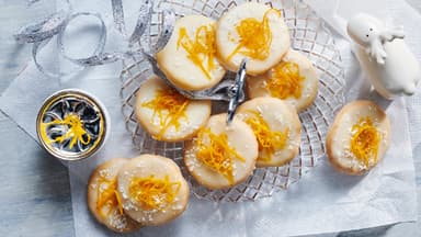 Saftige Orangenplätzchen