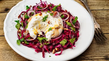 Lauwarmer Rotkohlsalat